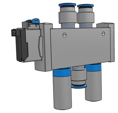 Пневматический распределитель Festo с электромагнитной катушкой индивидуальное подключение 